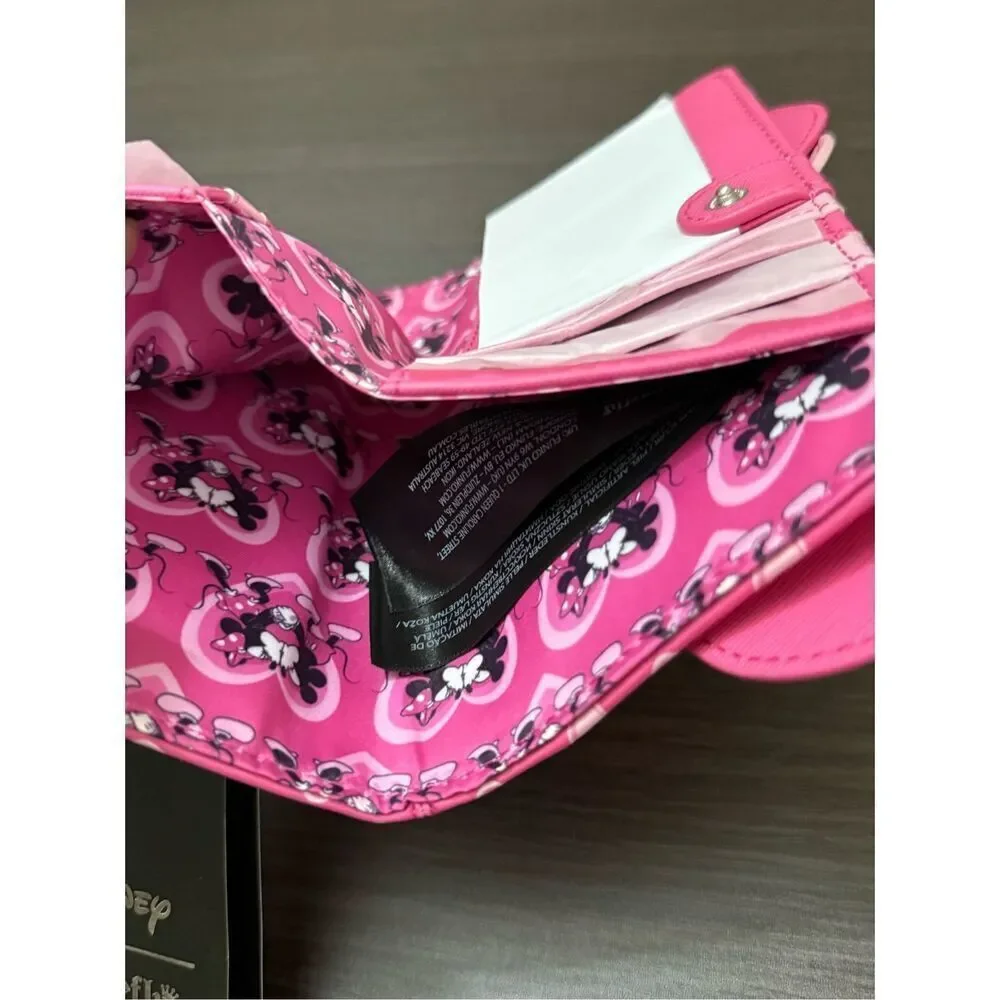 Loungefly Disney Mickey & Minnie Mouse Heart Ears Wallet - Picture 4 of 4
